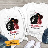 Personalized Better Together BWA Couple T Shirt SB142 26O47 thumb 1