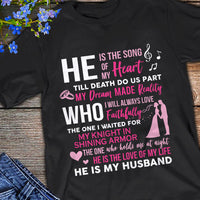 Couple Husband Wife Song Of My Heart T Shirt  DB257 81O58 thumb 1