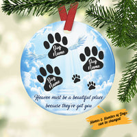 Personalized Dog Memorial Circle Ornament NB233 85O36 thumb 1