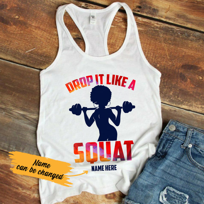Personalized A Squat BWA Gym Racerback Tank SB31 29O53 1