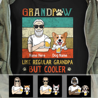 Personalized Cooler Dog Grandpa T Shirt MR224 65O34 thumb 1