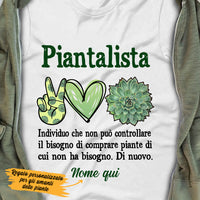 Personalized Plantaholic Piantalista Italian T Shirt AP152 87O36 thumb 1