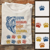 Personalized Dad Grandpa Bear T Shirt MY293 30O34 thumb 1