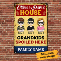 Personalized Grandma Grandpa House Metal Sign JL74 95O53 thumb 1