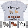 Personalized Horse To The Barn T Shirt DB82 85O57 1