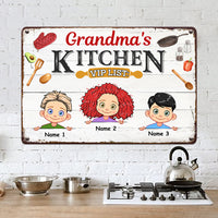 Personalized Kitchen Grandma Metal Sign JL92 26O58 thumb 1