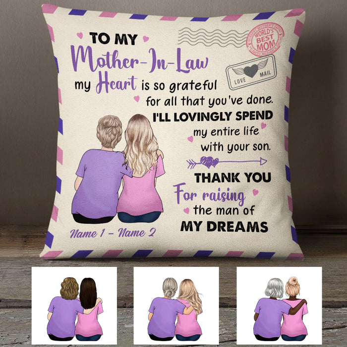Personalized Mother In Law Pillow MR42 26O34 (Insert Included) 1