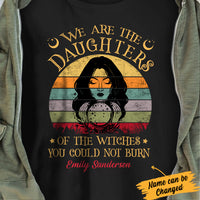 Personalized Halloween We Are The Daughters Of The Witch T Shirt AG262 87O34 thumb 1