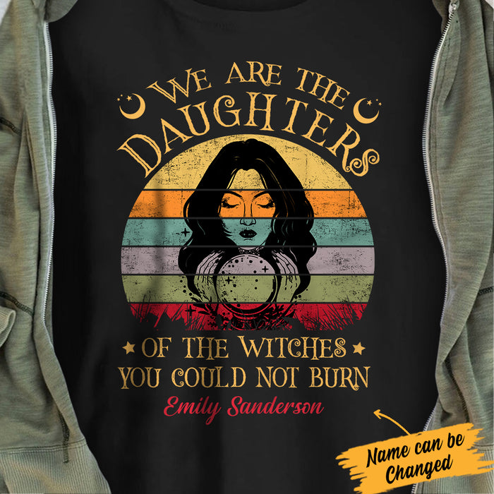 Personalized Halloween We Are The Daughters Of The Witch T Shirt AG262 87O34 1
