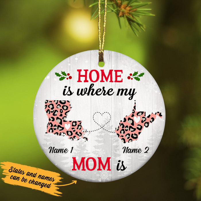 Personalized Home Is Long Distance Ornament SB2437 30O47 1