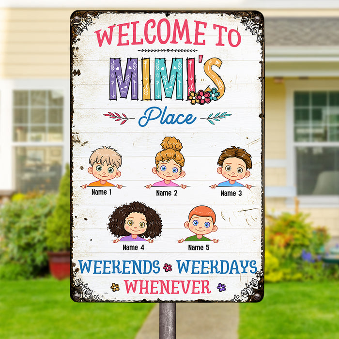 Personalized Mimi Grandma Metal Sign JL73 26O57 1