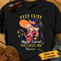 Personalized Witch Might Curse You Later Halloween T Shirt JL161 29O47 thumb 1