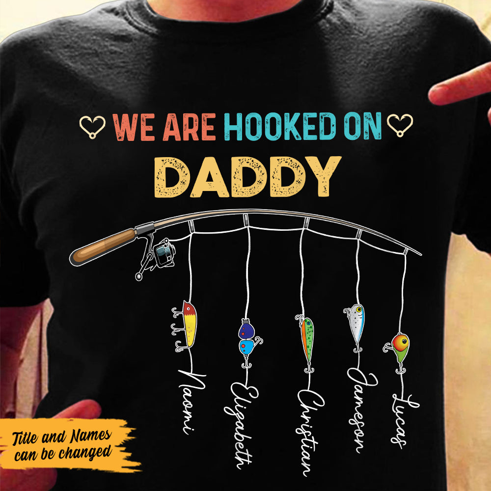 Personalized Grandpa Fishing Lure T Shirt MY63 30O47 Primary Mockup