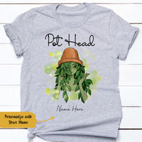 Personalized Pot Head Plant Girl T Shirt AG281 81O58 thumb 1