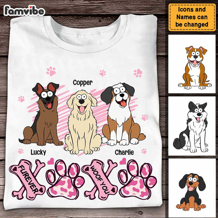 Personalized Gift For Dog Mom XOXO Furever Woof You Shirt - Hoodie - Sweatshirt 31989 1