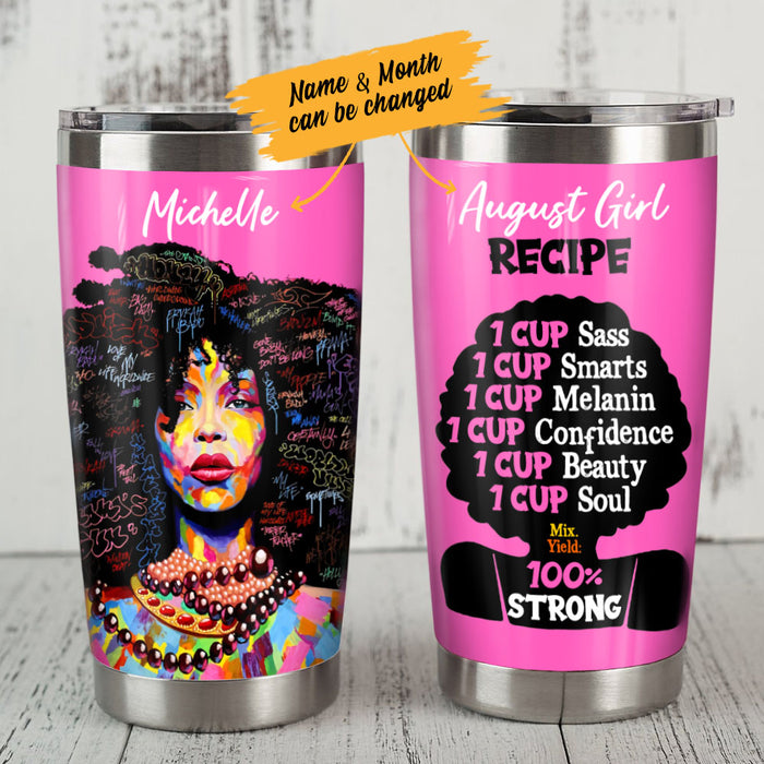 Personalized BWA Recipe Steel Tumbler JL83 81O53 1