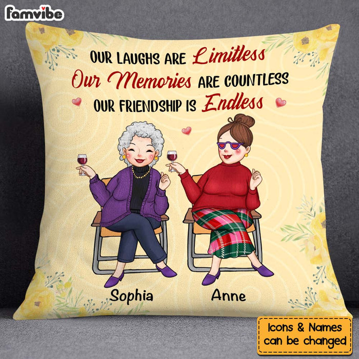 Personalized Gift For Old Friends Our Friendship Is Endless Pillow 30277 1