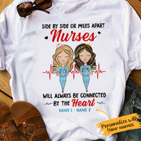 Personalized Nurse Friends Side By Side T Shirt SB31 26O65 thumb 1