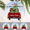 Personalized Dog First Christmas Red Truck  Ornament OB62 85O36 1