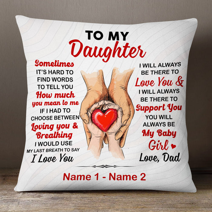 Personalized Letter To My Kids Dad Grandpa Pillow MR93 73O53 (Insert Included) 1