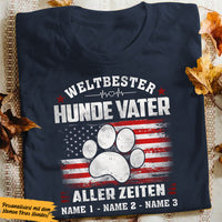 Personalized Hunde Vater German Dog Dad T Shirt AP144 67O57 thumb 1