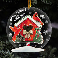 Personalized Memorial Cardinal Gift I Am Always With You 2 Layered Mix Ornament 29999 thumb 1