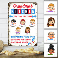 Personalized Grandma Kitchen Made With Love Metal Sign JL93 30O53 thumb 1