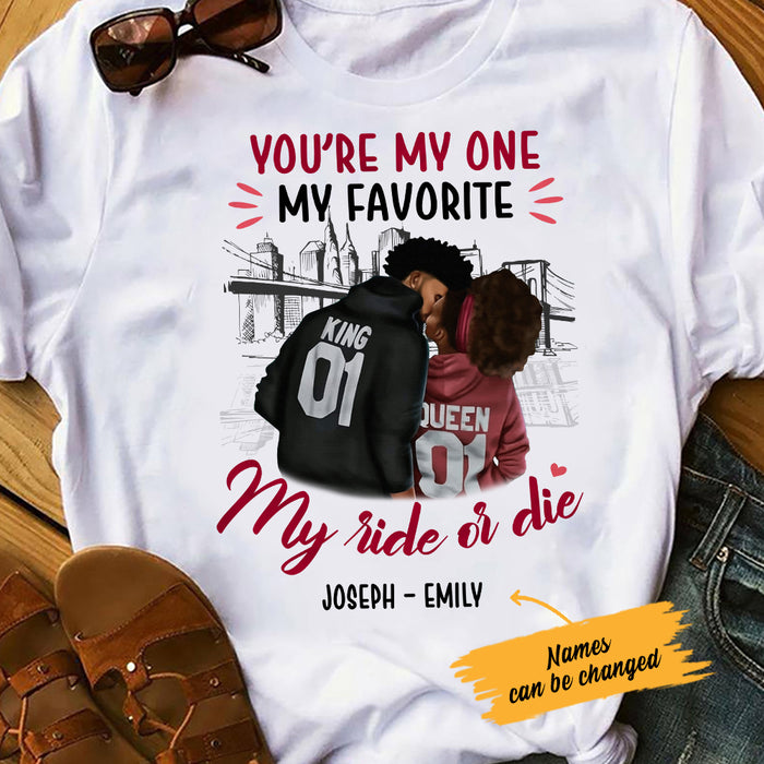 Personalized My One BWA Couple T Shirt AG262 29O36 1