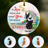 Personalized If Love Could Have Saved You Dog Memorial  Ornament OB252 67O53 thumb 1