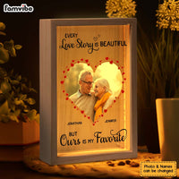 Personalized Couple Gift Every Love Story Is Beautiful Picture Frame Light Box 31316 thumb 1