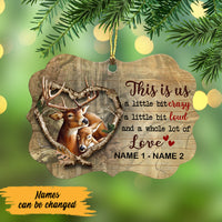 Personalized This Is Us Deer Hunting Couple Benelux Ornament NB301 65O47 thumb 1