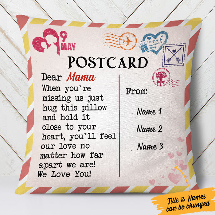Personalized Mother Day Love Postcard Pillow FB232 65O57 (Insert Included) 1