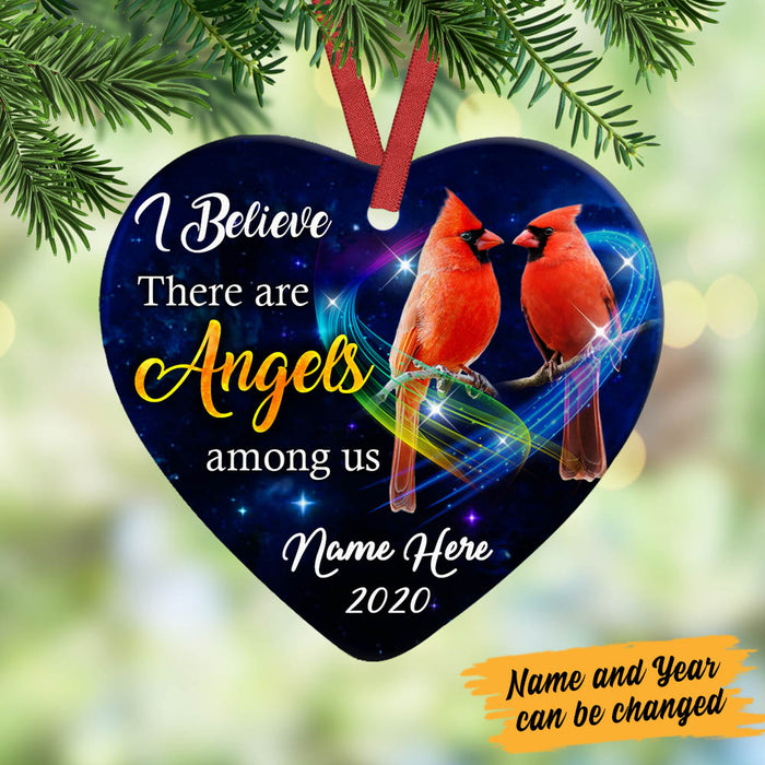 Personalized Cardinal Memorial Heart Ornament NB113 95O60 1