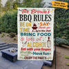 Personalized BBQ Rules Gardening Garden Flag JL61 95O34 1