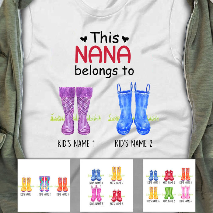 Personalized This Grandma Belongs To Boots T Shirt SB253 65O53 1