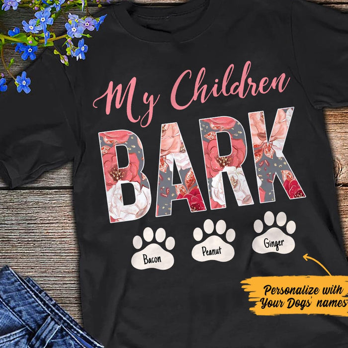 Personalized Dog Mom T Shirt JN121 73O57 1