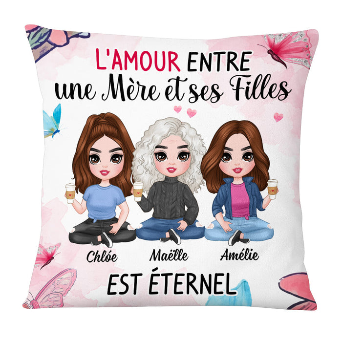 Personalized Gift For Mom Daughter French Pillow 30319 1