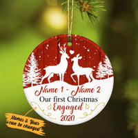 Personalized Christmas Deer Hunting Couple  Ornament SB101 29O34 thumb 1