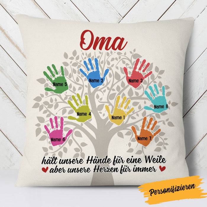 Personalized Mom Grandma Tree German Mama Oma Pillow AP1515 95O58 (Insert Included) 1