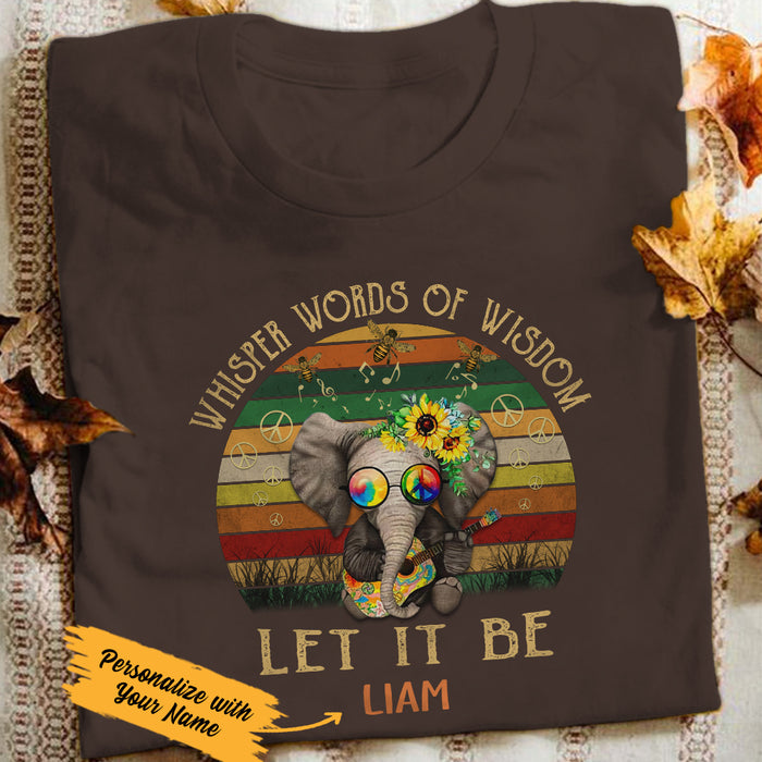 Personalized Hippie Elephant T Shirt JN184 67O47 1
