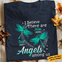 Personalized Dragonfly Mom Dad Memorial Angels T Shirt OB191 81O34 thumb 1