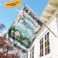 Personalized Camping Adventure  Garden Flag JN254 95O36 thumb 1