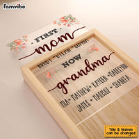 Personalized Gift For Nana First Mom Now Grandma Picture Frame Light Box 31484 thumb 1