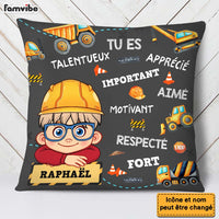 Personalized Gift For Grandson Construction French Pillow 30722 thumb 1
