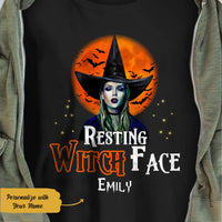 Personalized Resting Witch Face Halloween T Shirt JL141 29O58 thumb 1