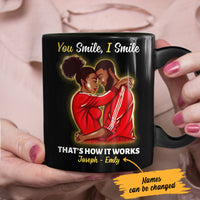 Personalized You Smile I Smile BWA Couple Mug AG112 29O47 thumb 1