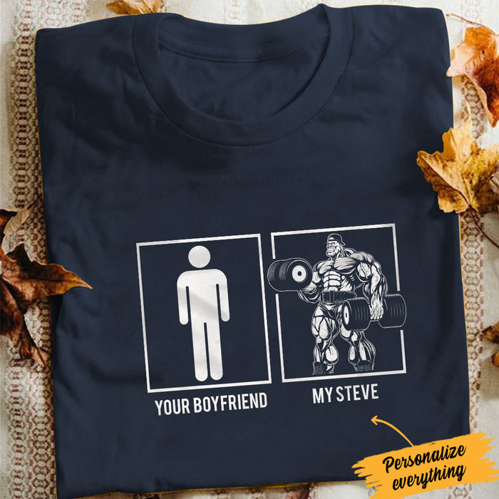 Personalized Gym Fitness Husband Boyfriend Son T Shirt JL11 81O34 1