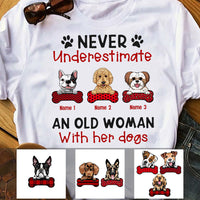 Personalized An Old Woman With Her Dog T Shirt JR252 67O53 thumb 1