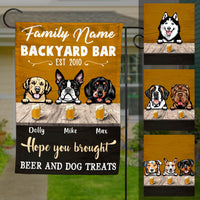 Personalized Dog Backyard Bar Gardening Flag OB233 30O60 thumb 1