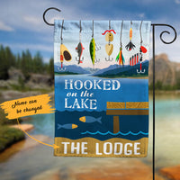 Personalized Lake Hook Garden Flag JN292 95O60 thumb 1